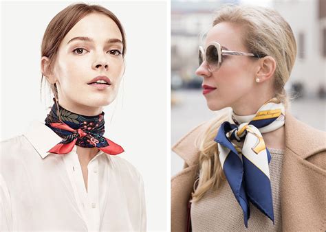 how to tie scarves around neck